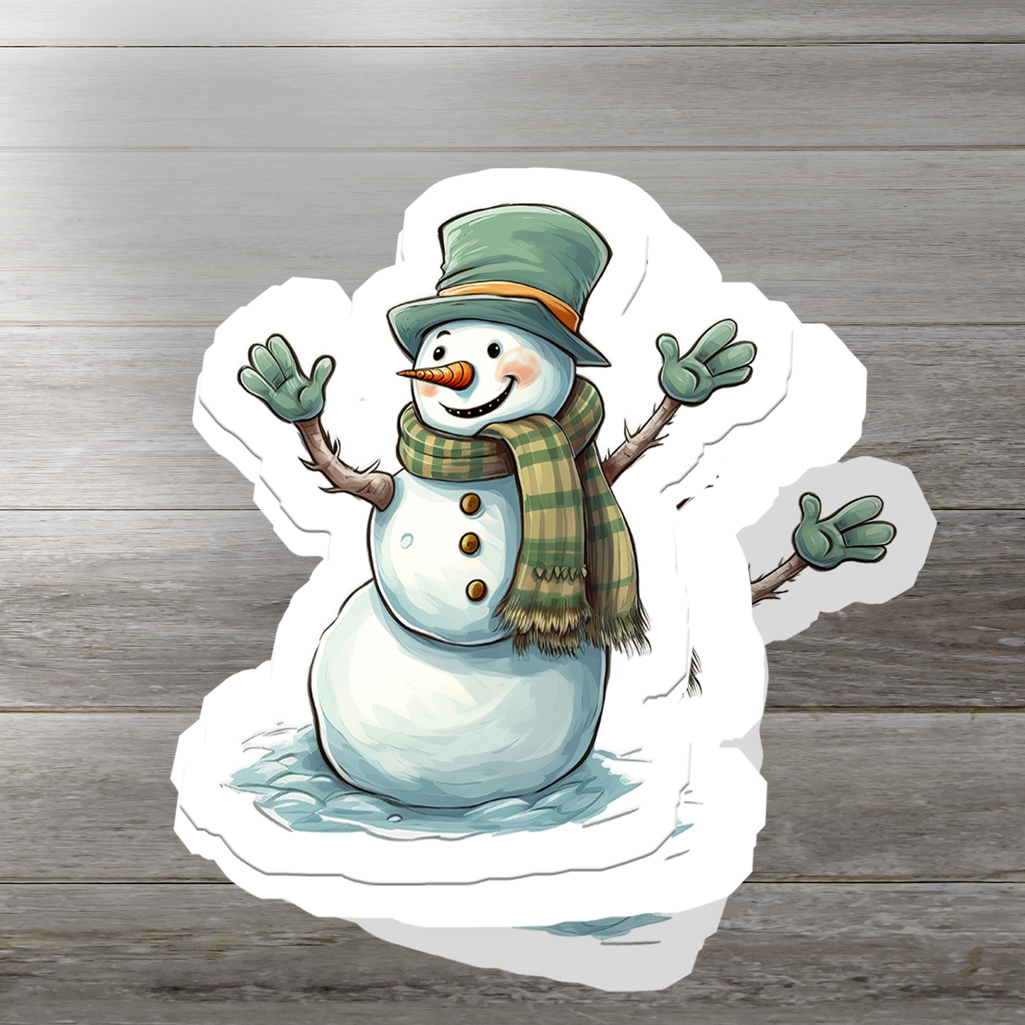 Snowman Vinyl Sticker - Add a Frosty Friend to Your Life