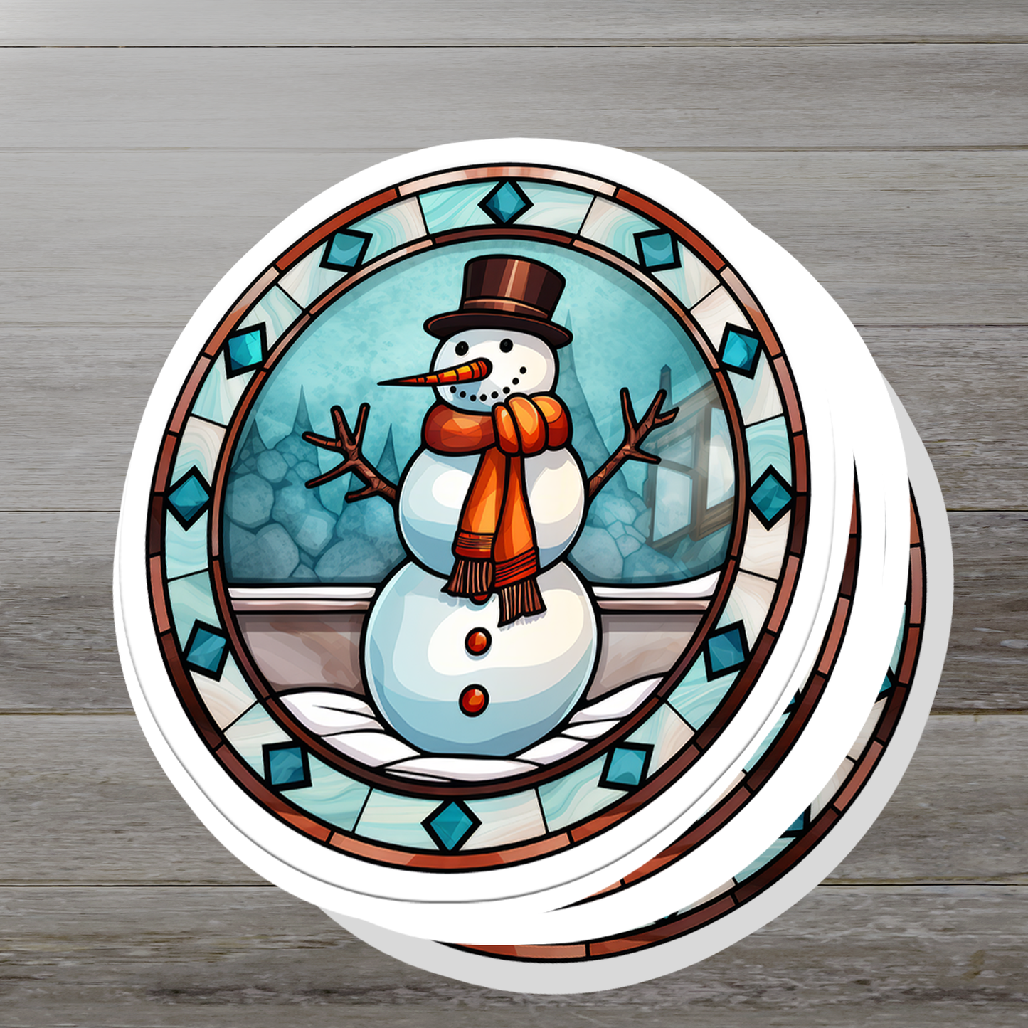 Snowman Vinyl Sticker - Add a Frosty Friend to Your Life