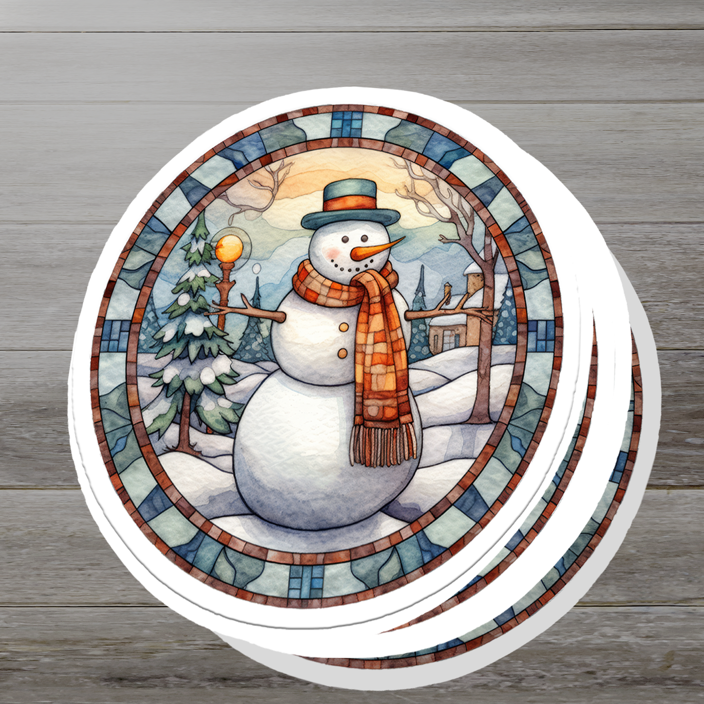 Snowman Vinyl Sticker - Add a Frosty Friend to Your Life