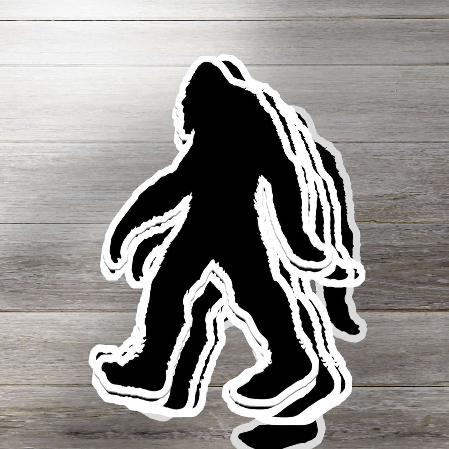 Bigfoot Silhouete Vinyl Sticker in Black - Add a Touch of Bigfoot Charm!