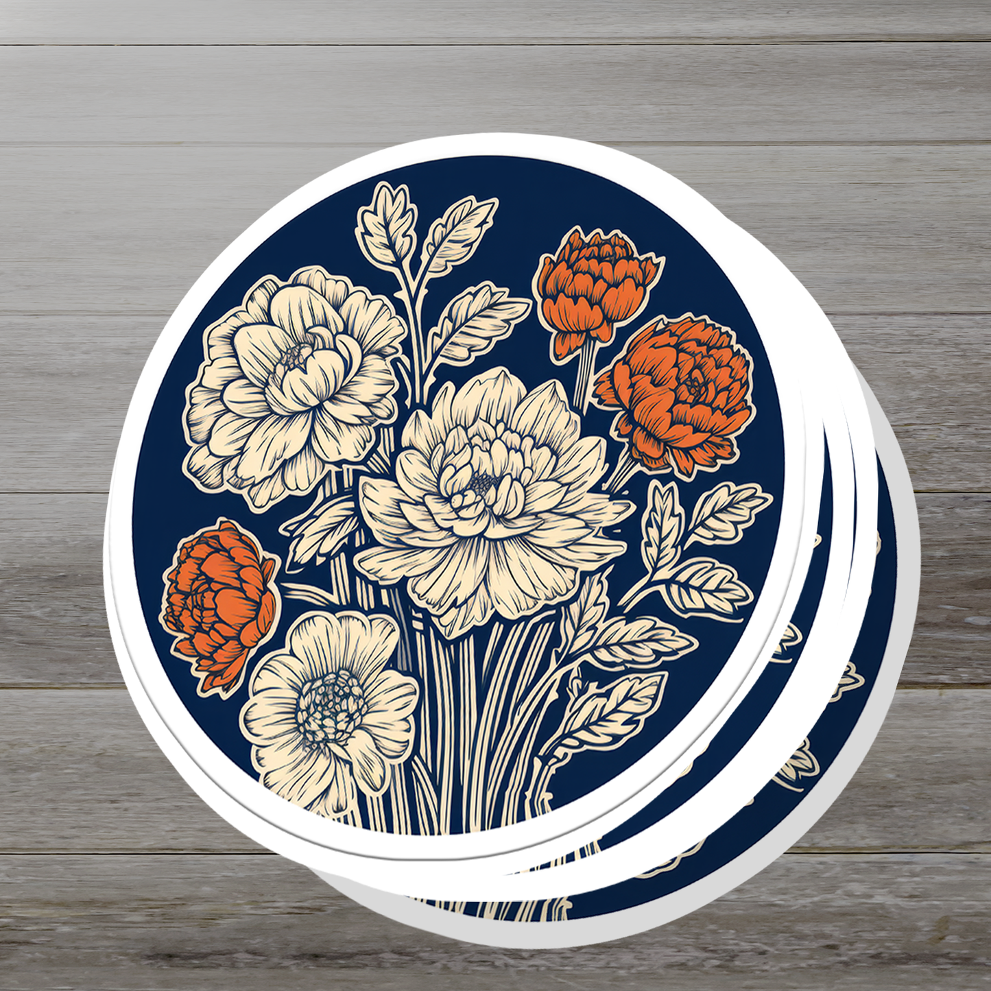 Charming Flower Vinyl Sticker - Blossom Your World with Delight