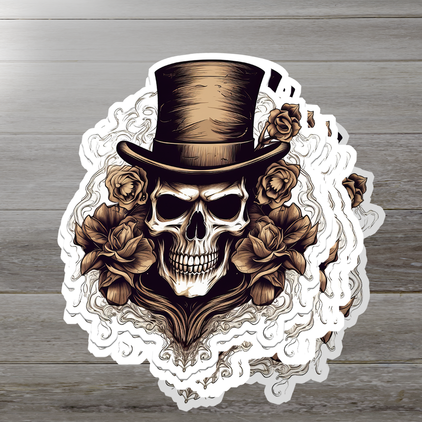 Skull Vinyl Sticker - A Bold Statement of Intrigue