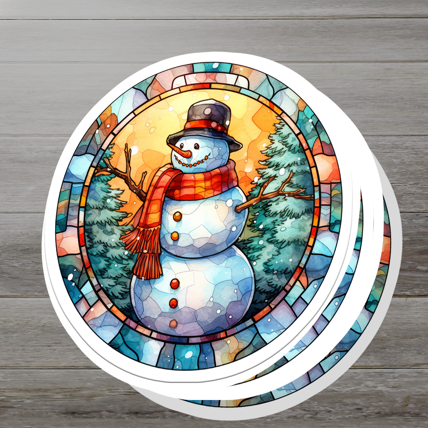 Snowman Vinyl Sticker - Add a Frosty Friend to Your Life