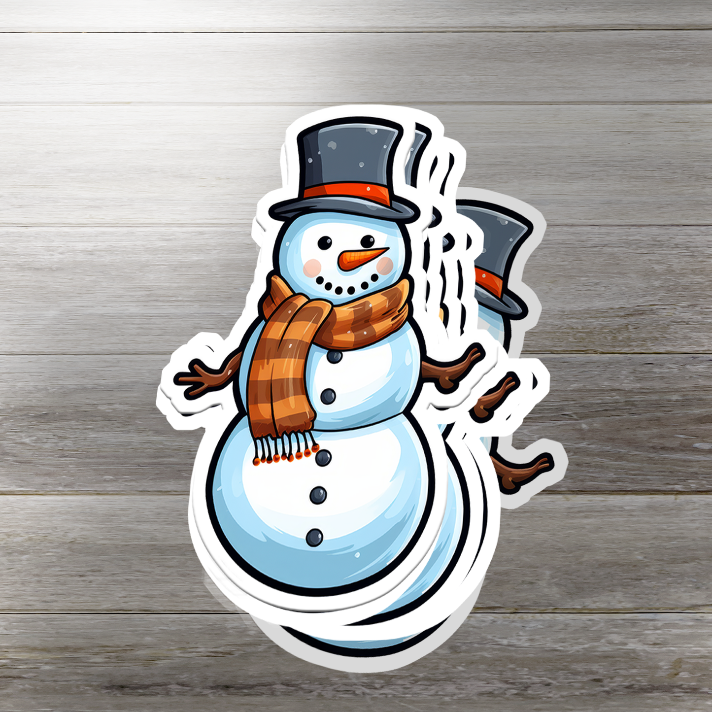 Snowman Vinyl Sticker - Add a Frosty Friend to Your Life