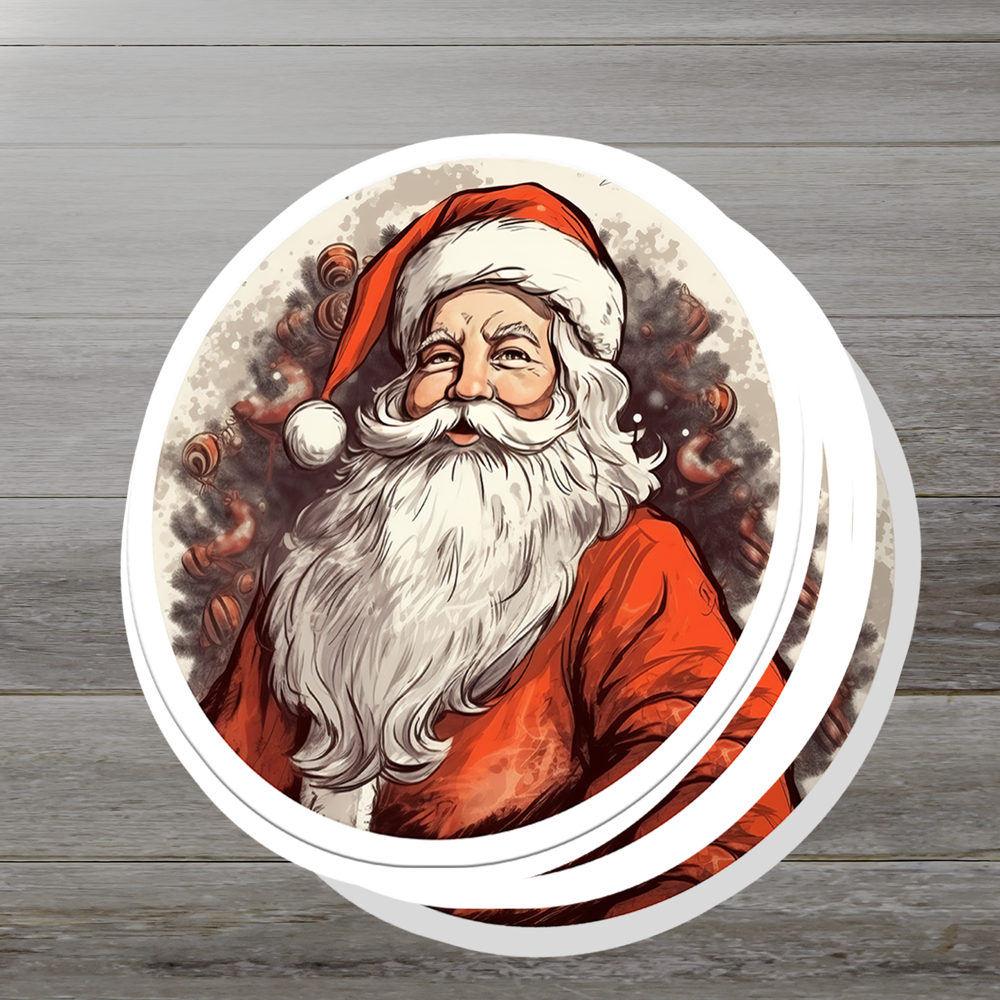 Santa Claus Vinyl Sticker - Bring the Magic of Christmas Anywhere