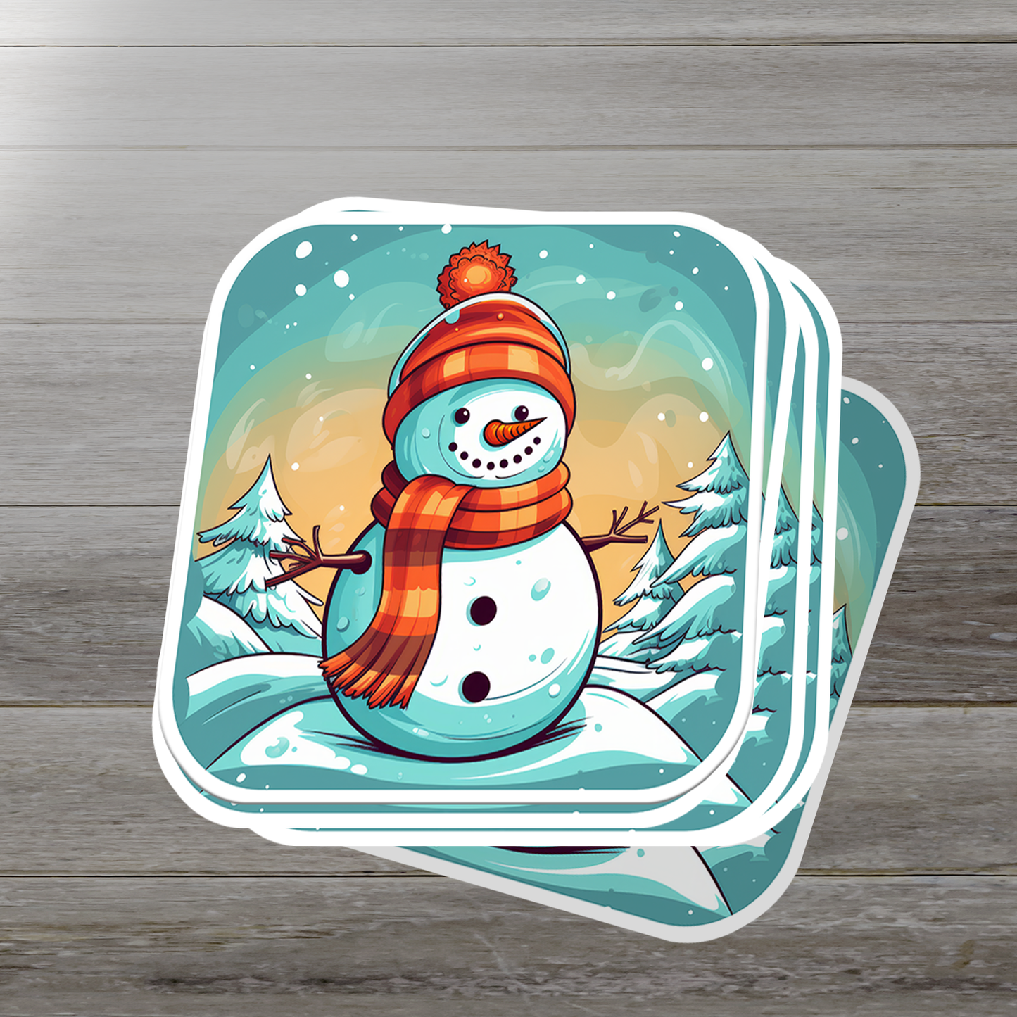 Snowman Vinyl Sticker - Add a Frosty Friend to Your Life