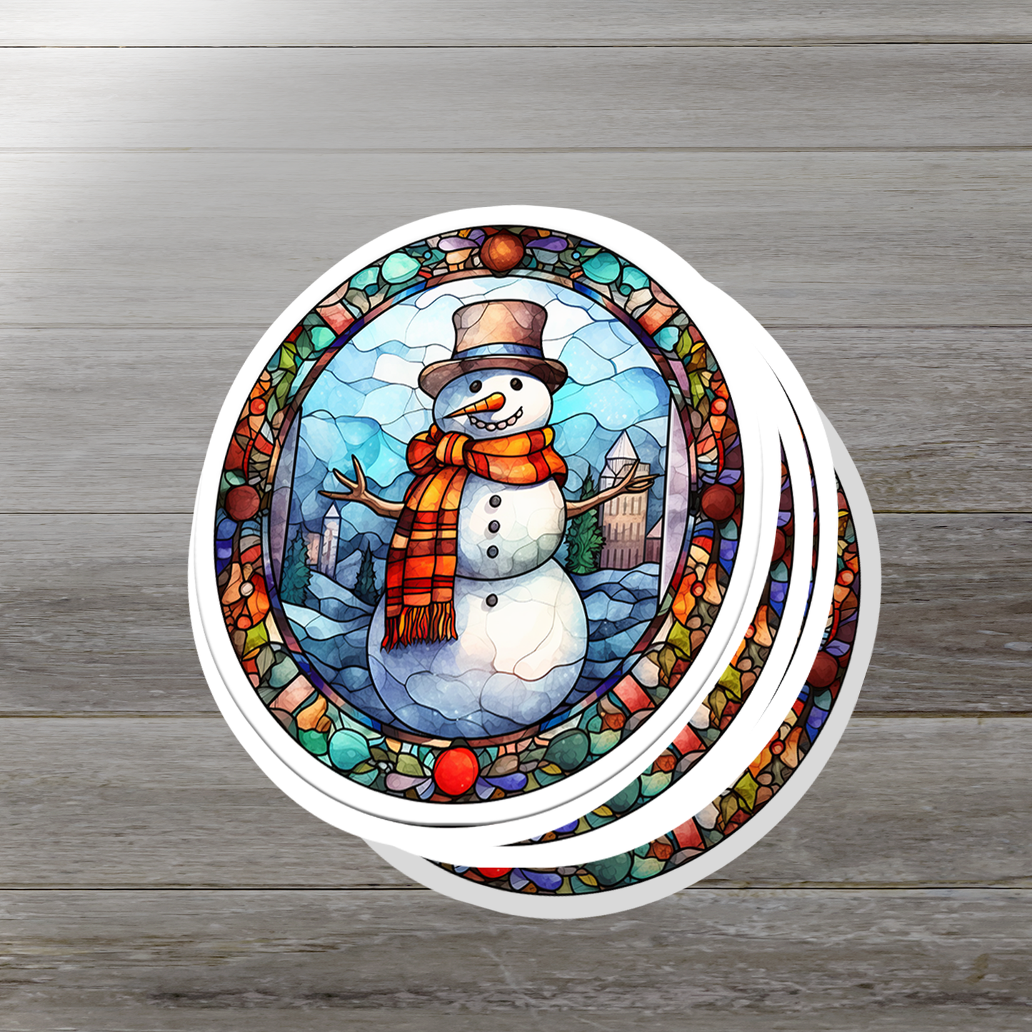 Snowman Vinyl Sticker - Add a Frosty Friend to Your Life