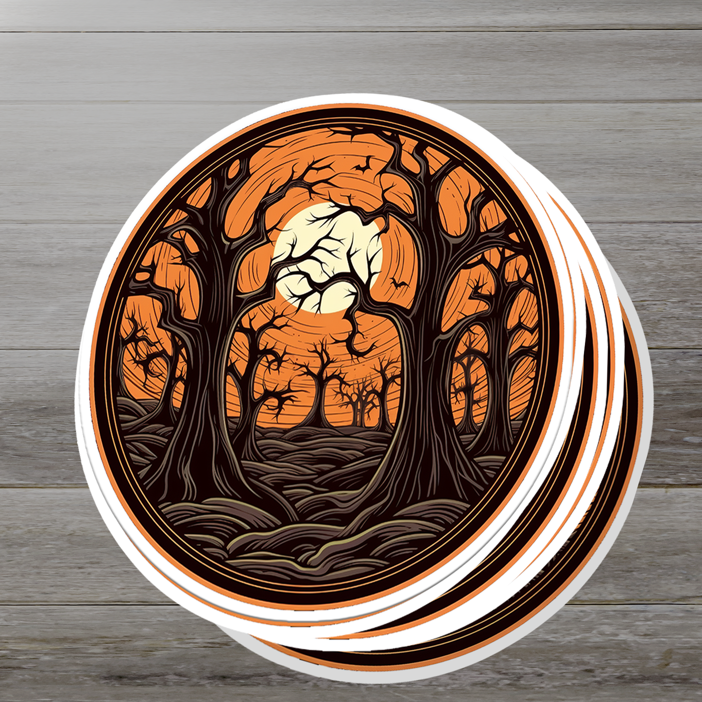 Halloween Vinyl Sticker - Embrace the Spooky Season in Style