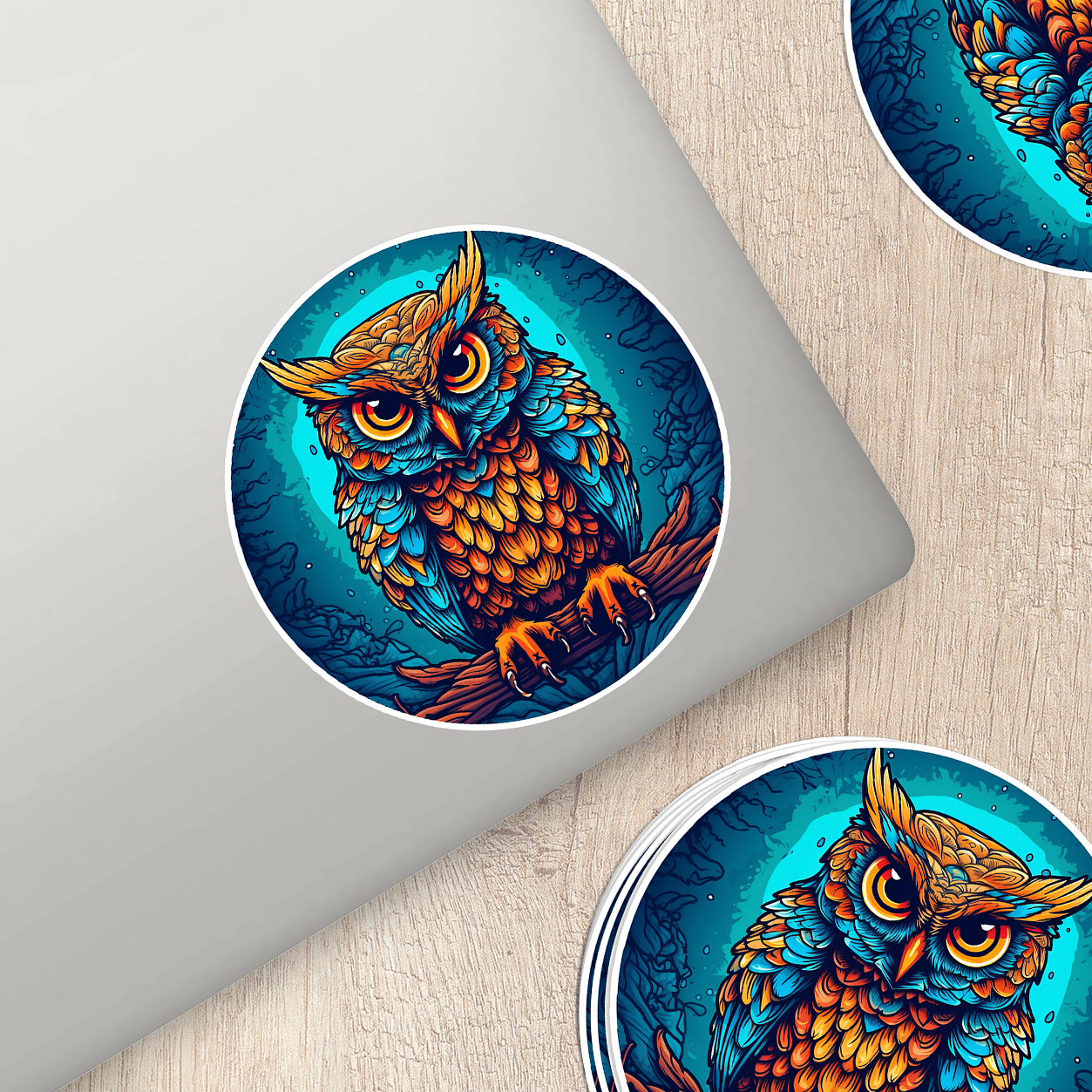 Owl Magic Sticker - Whimsical and Enchanting Decal