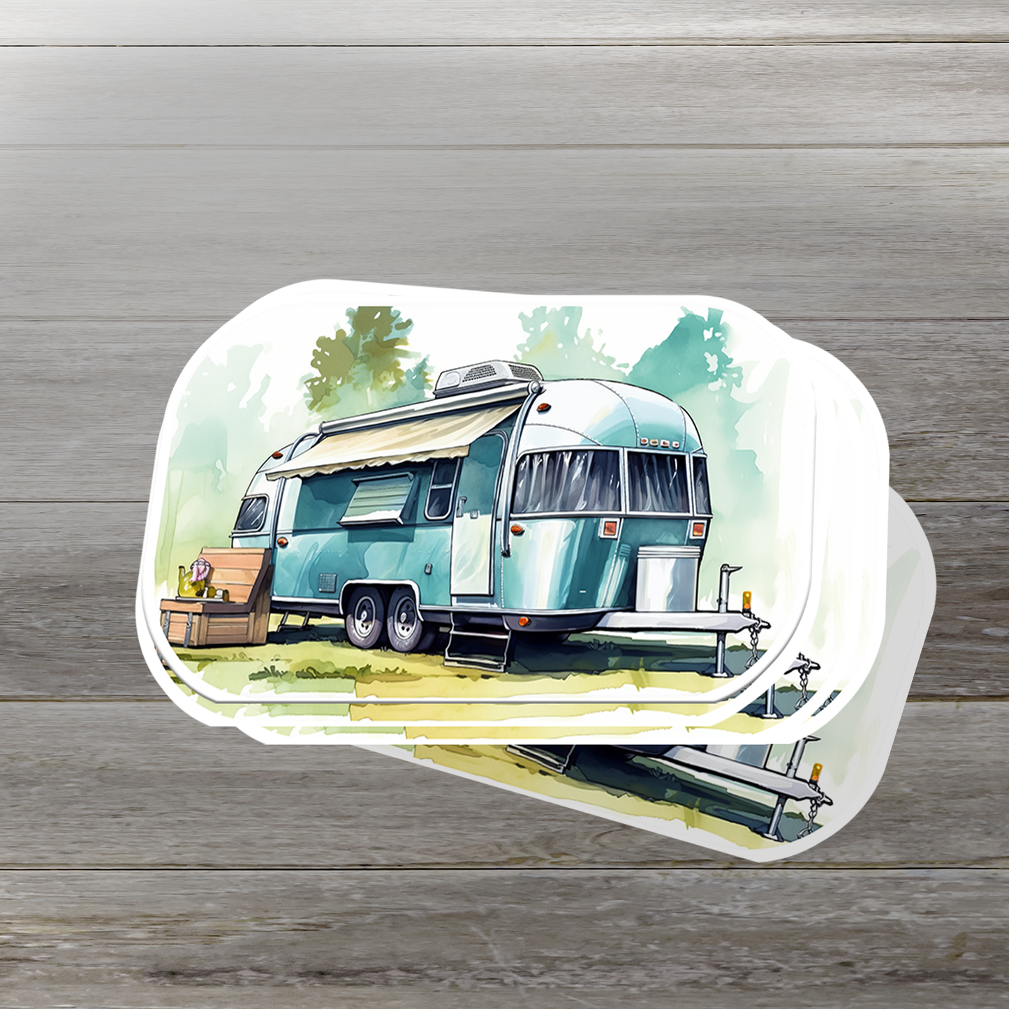 Airstream Trailer Vinyl Sticker - Wanderlust on Wheels