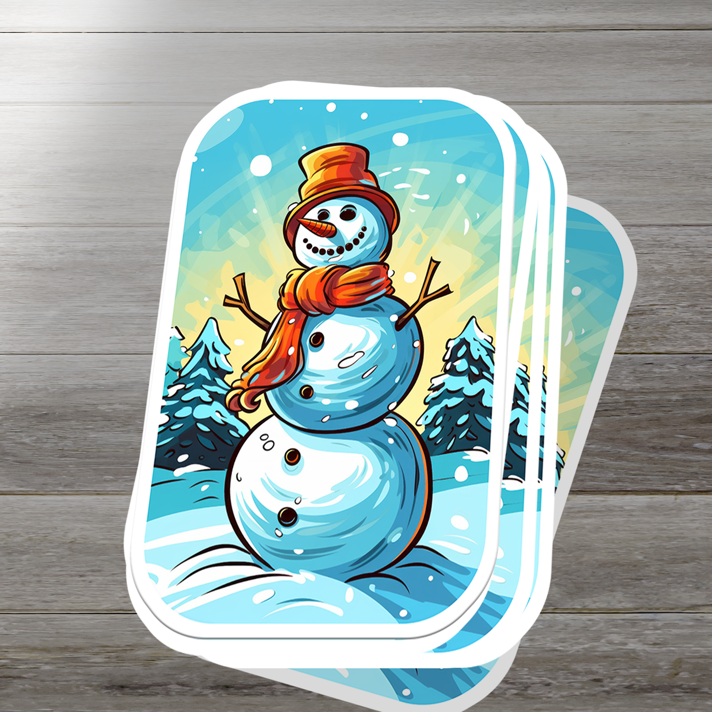 Snowman Vinyl Sticker - Add a Frosty Friend to Your Life