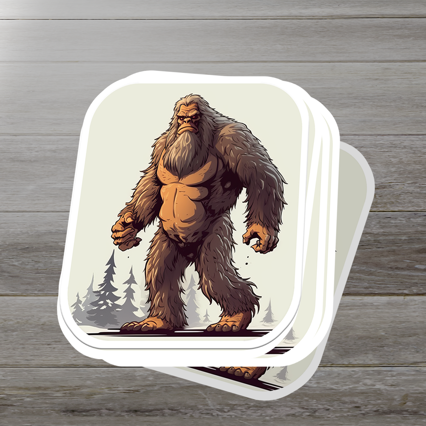 Adorable Bigfoot Vinyl Sticker - Add a Touch of Cryptid Charm!