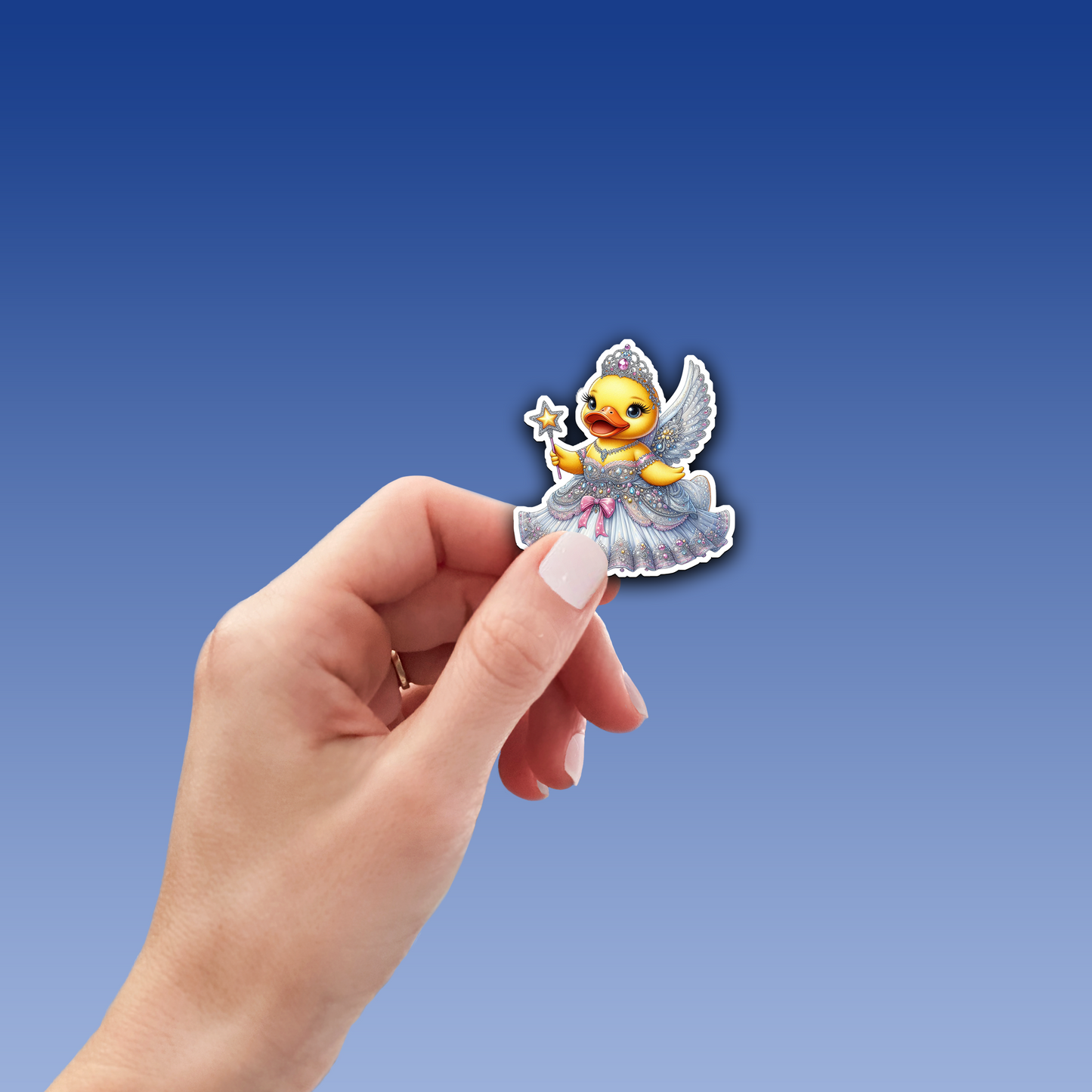 Princess Rubber Duck Vinyl Sticker