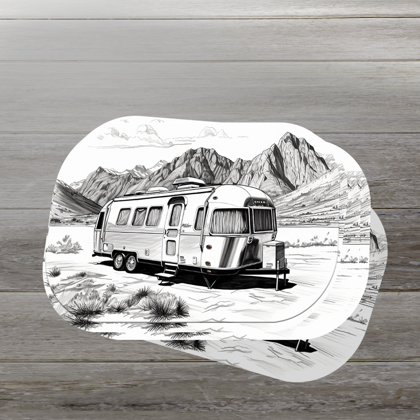 Airstream Trailer Vinyl Sticker - Wanderlust on Wheels