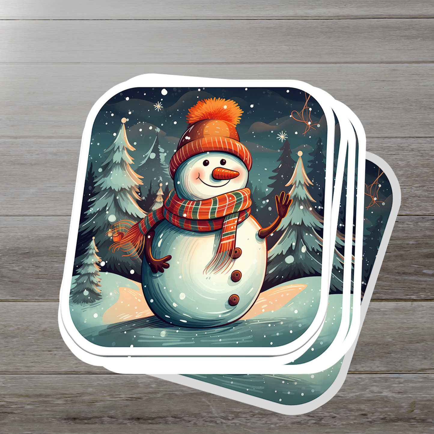 Snowman Vinyl Sticker - Add a Frosty Friend to Your Life