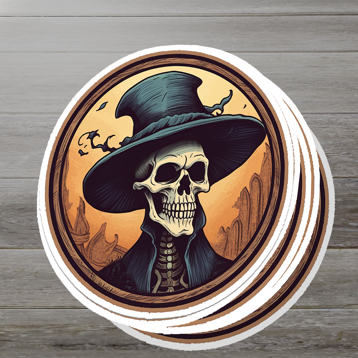 Skull Vinyl Sticker - A Bold Statement of Intrigue