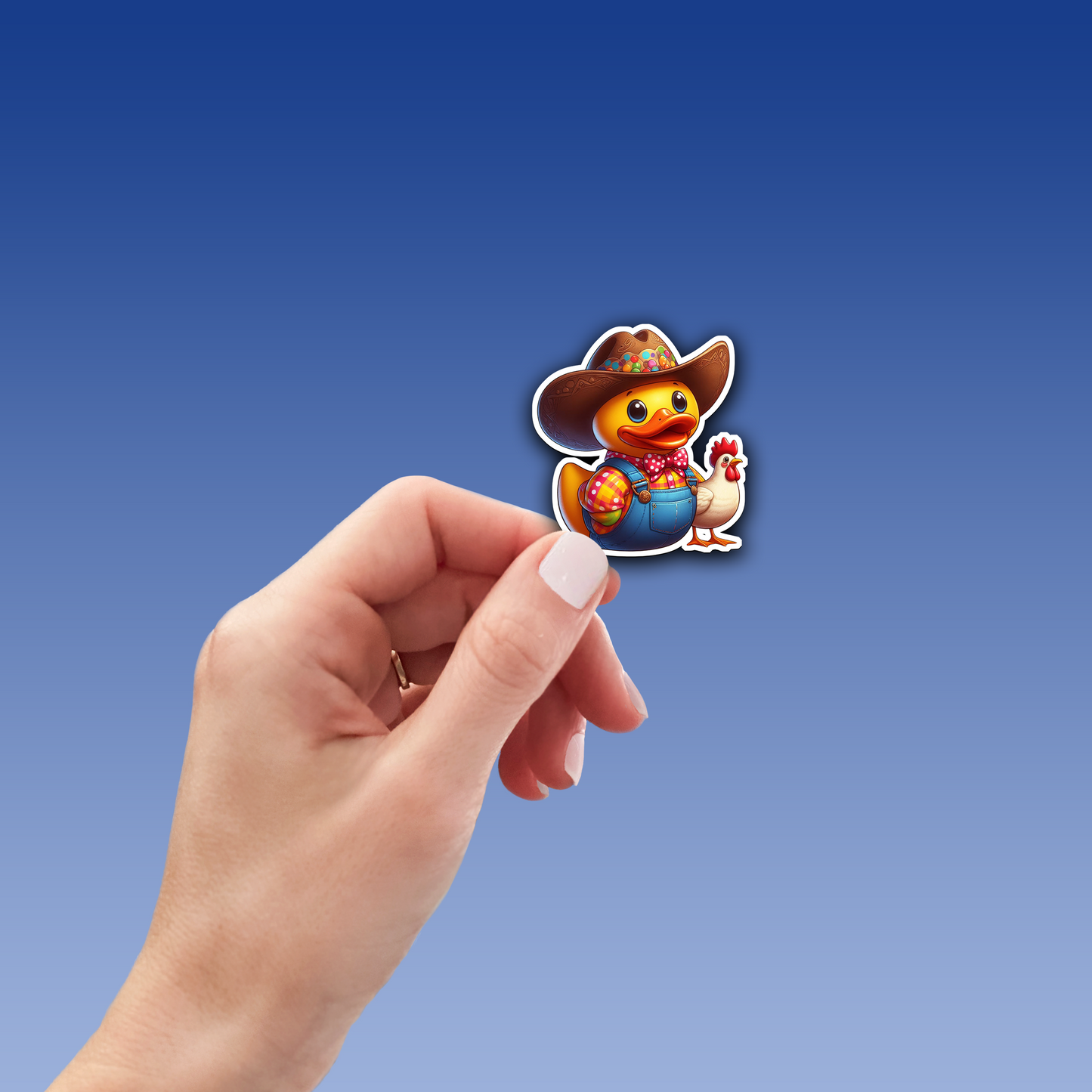 Farmer Rubber Duck Vinyl Sticker