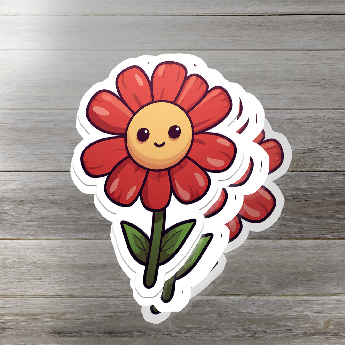 Charming Flower Vinyl Sticker - Blossom Your World with Delight