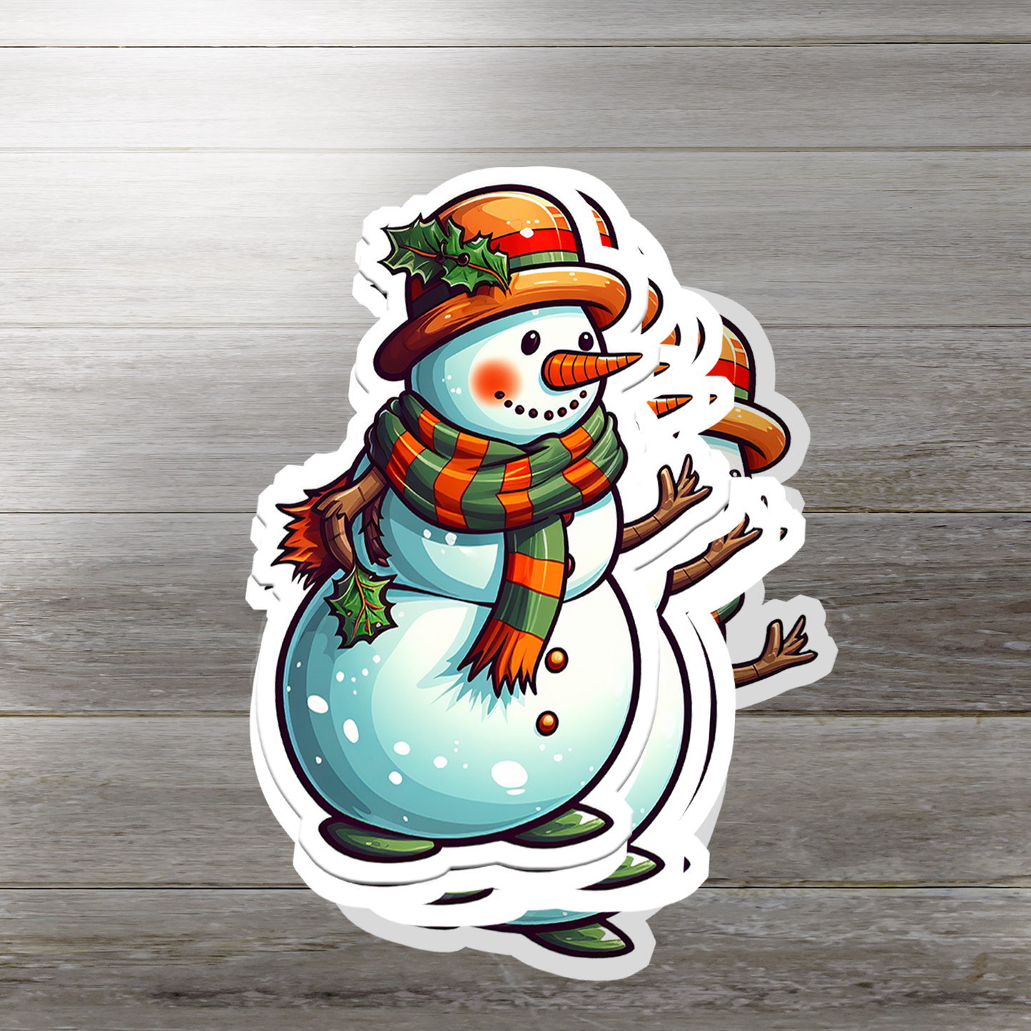 Snowman Vinyl Sticker - Add a Frosty Friend to Your Life