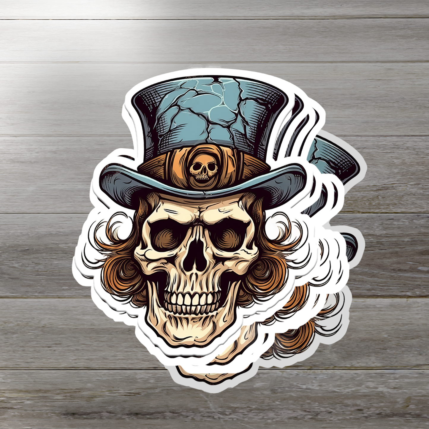 Skull Vinyl Sticker - A Bold Statement of Intrigue