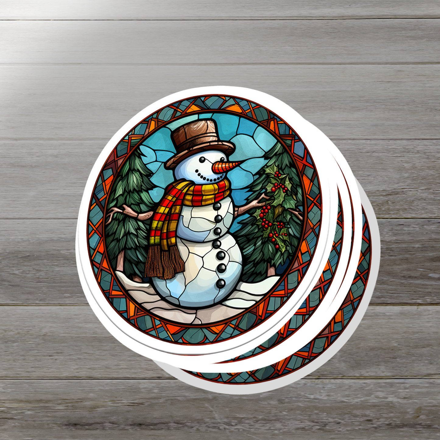 Snowman Vinyl Sticker - Add a Frosty Friend to Your Life