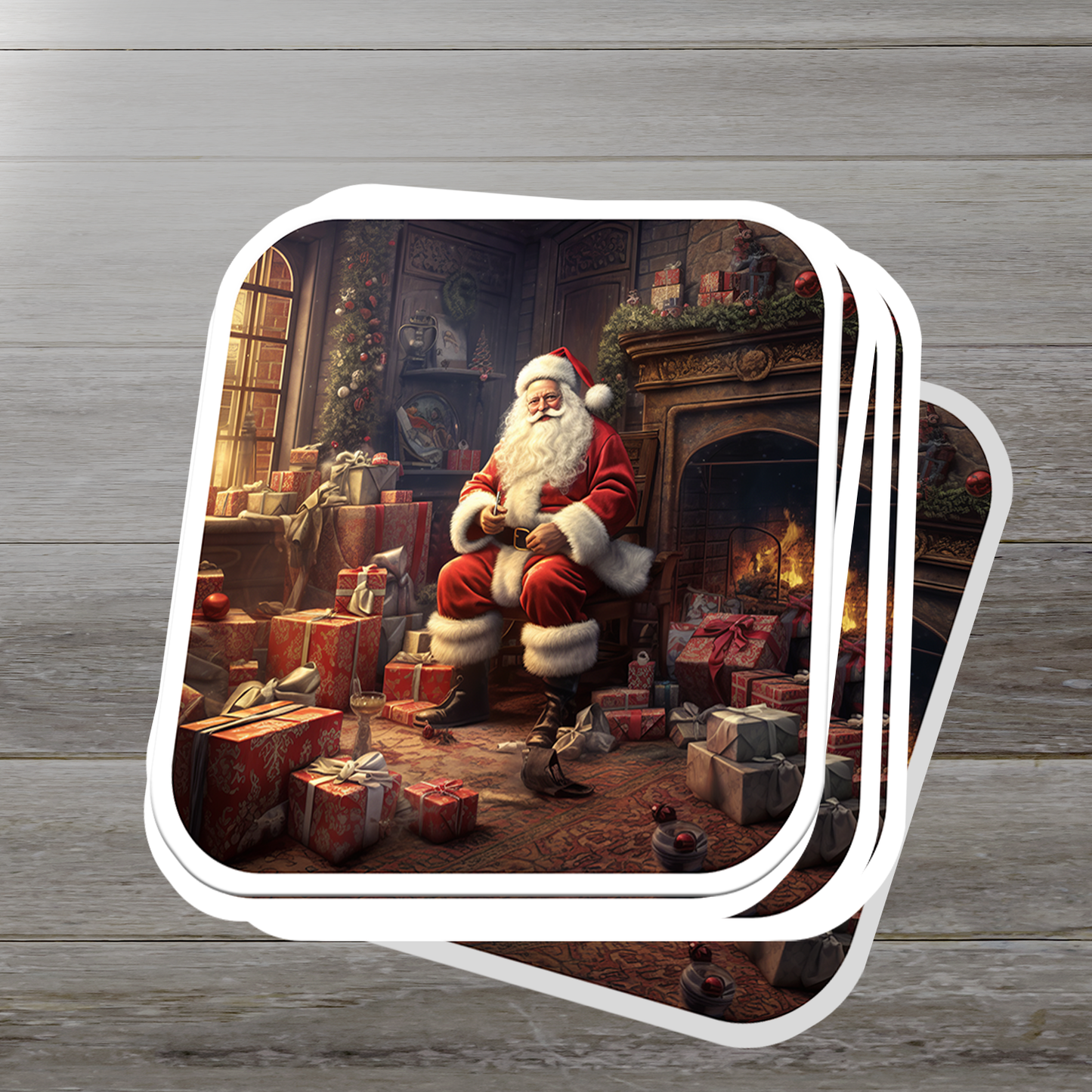 Santa Claus Vinyl Sticker - Bring the Magic of Christmas Anywhere