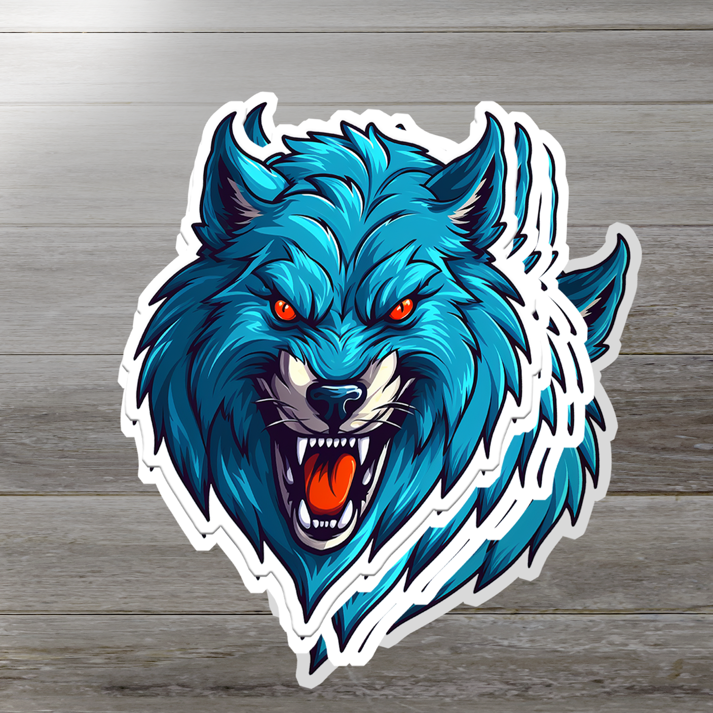 Mystical Wolf Vinyl Sticker - Embrace the Spirit of the Wild