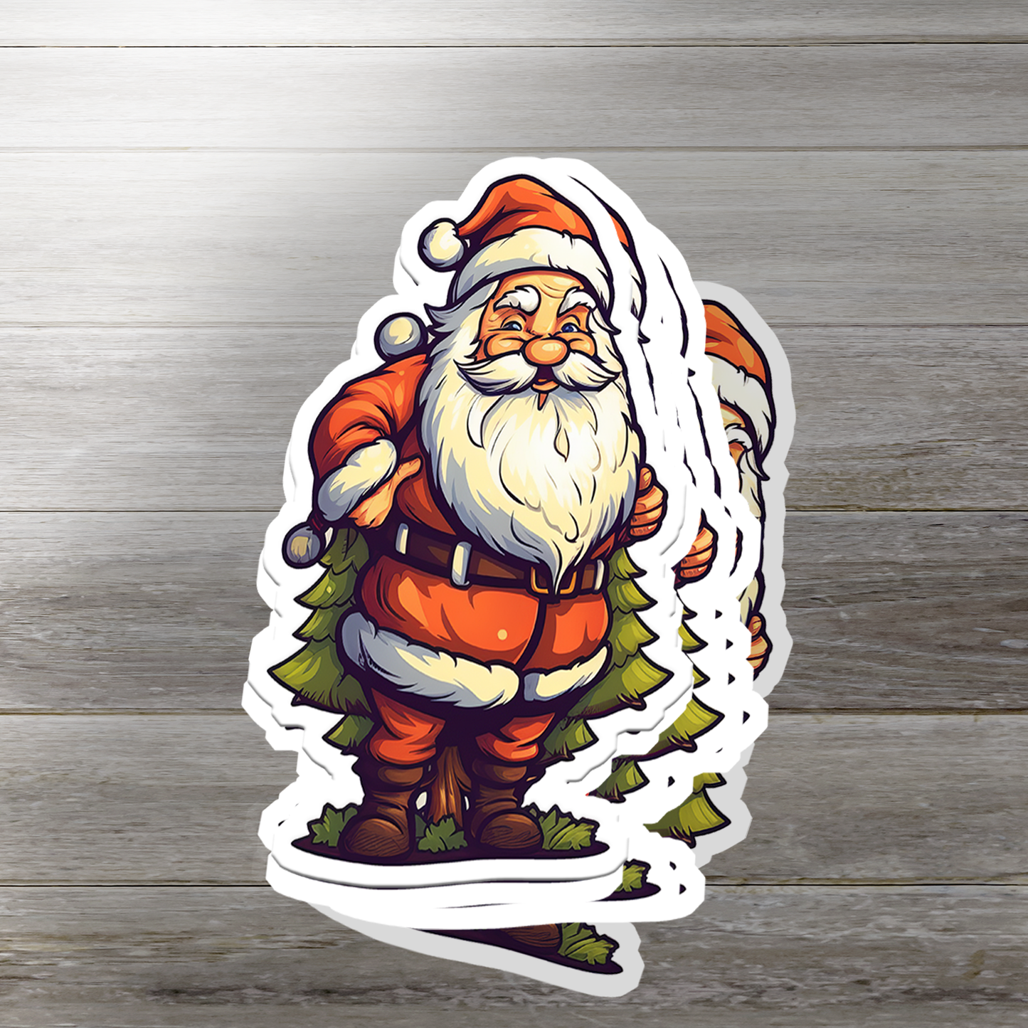 Santa Claus Vinyl Sticker - Bring the Magic of Christmas Anywhere