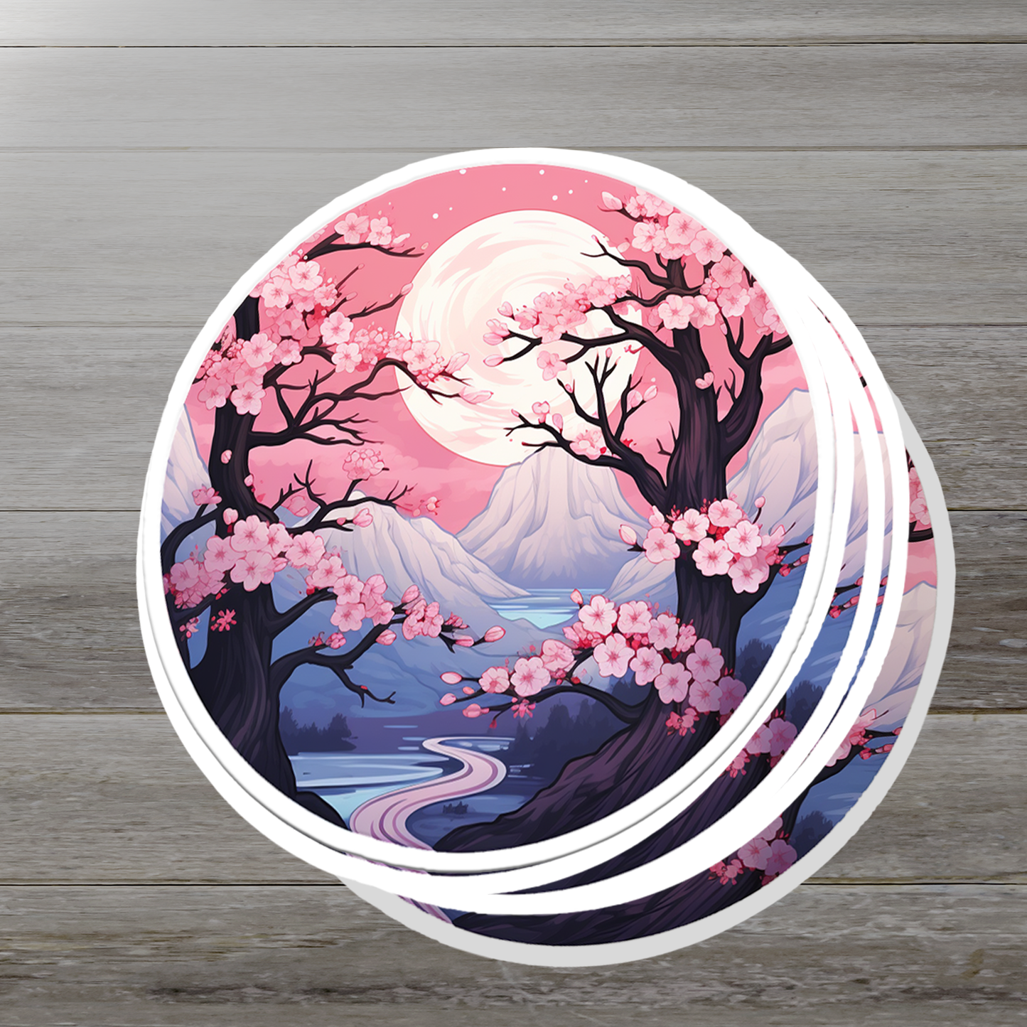 Cherry Blossom Vinyl Sticker - Embrace Nature's Beauty Anywhere You Go!