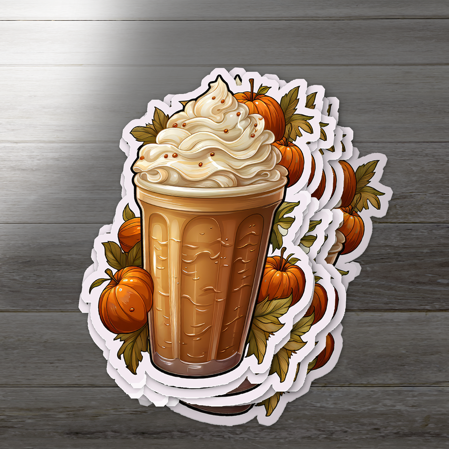 Pumpkin Spice Latte Vinyl Sticker - Sip, Savor, and Stick!