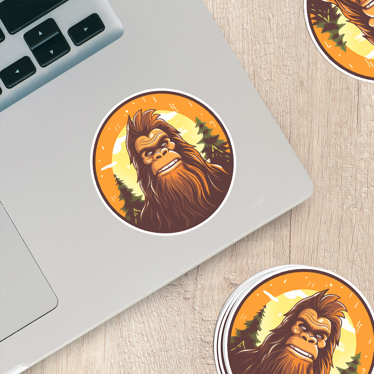 Bigfoot Portrait Sticker