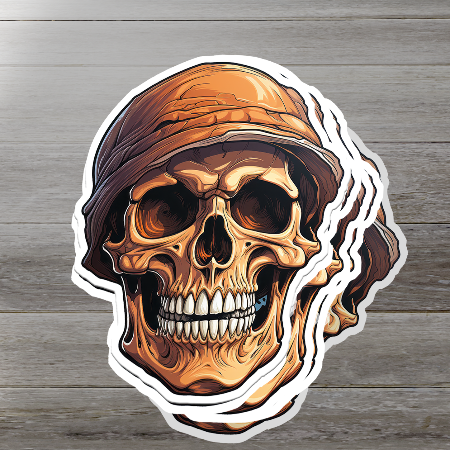 Skull Vinyl Sticker - A Bold Statement of Intrigue