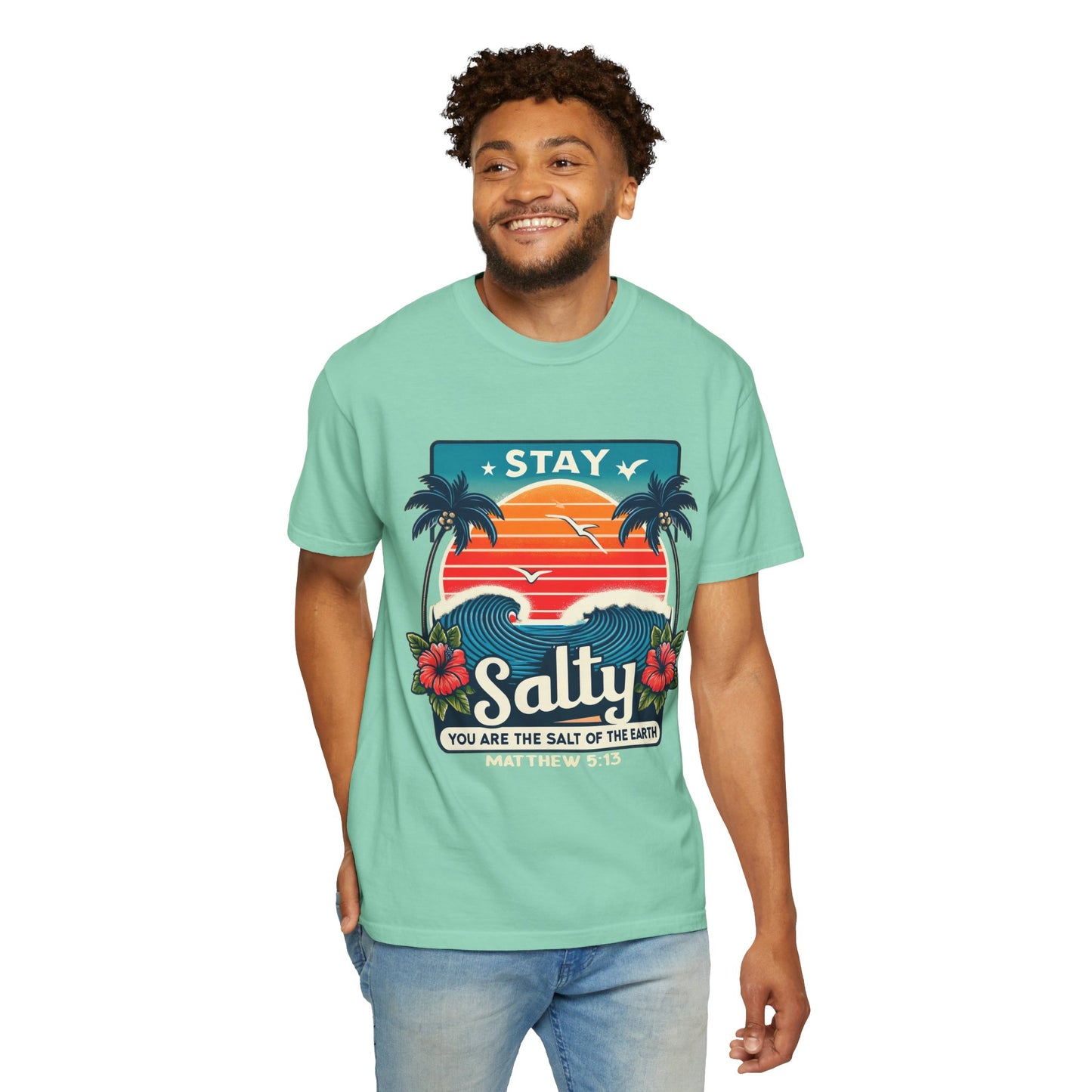 Stay Salty Unisex Garment-Dyed T-shirt