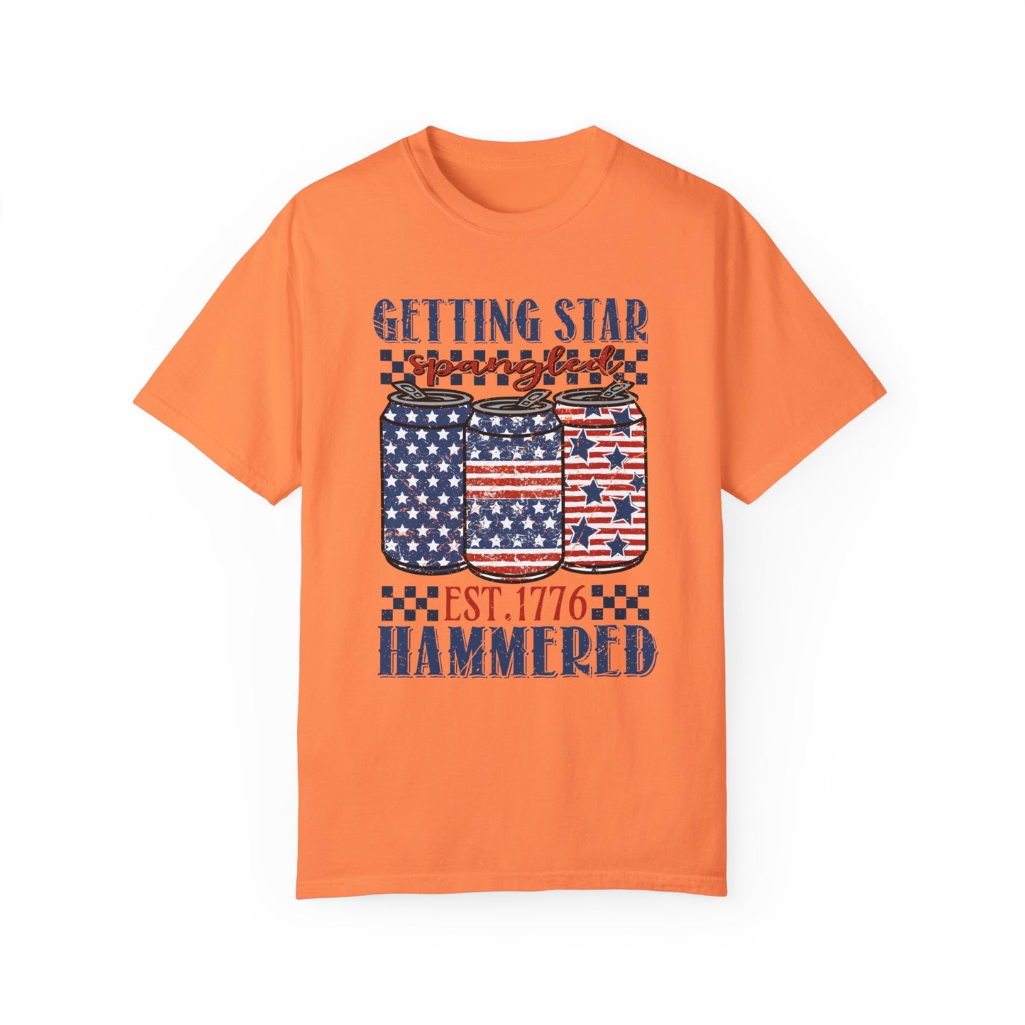 Getting Start Spangled Hammered Unisex Garment-Dyed T-shirt