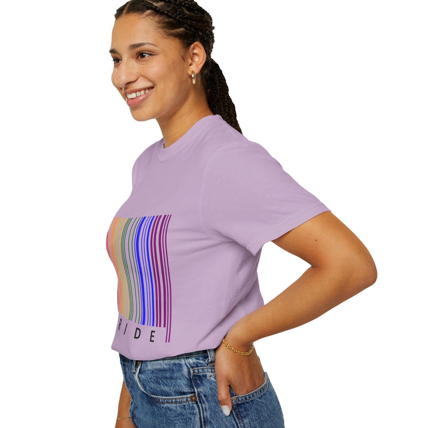 Pride Barcode Unisex Garment-Dyed T-shirt