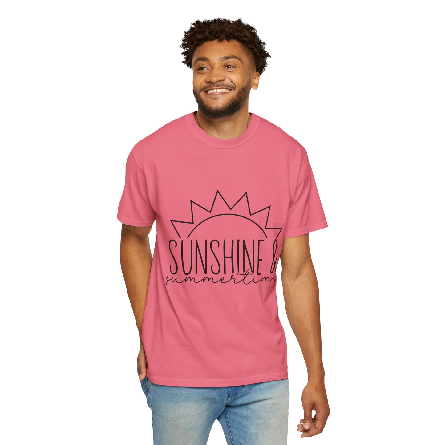 Sunshine & Summertime Unisex Garment-Dyed T-shirt