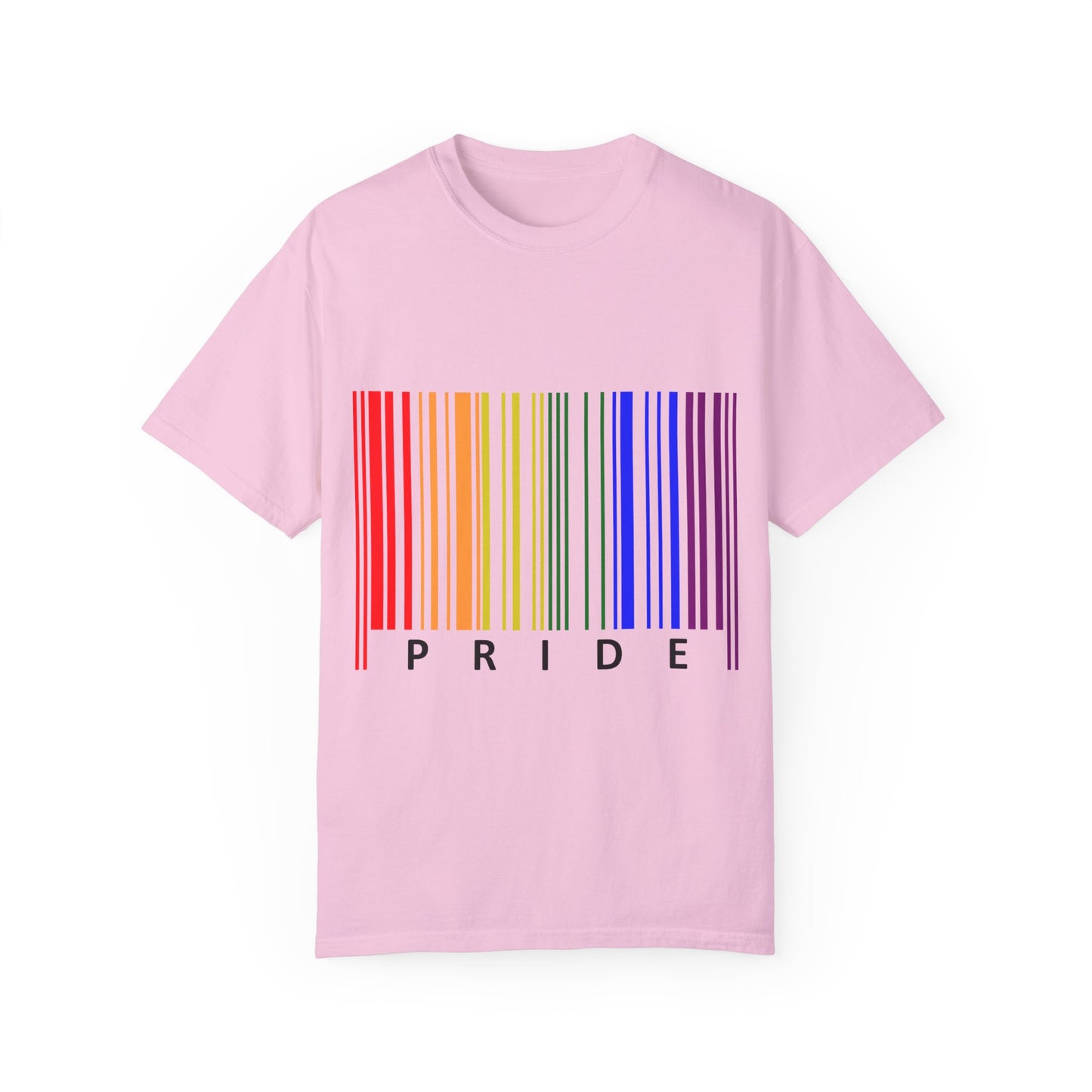 Pride Barcode Unisex Garment-Dyed T-shirt