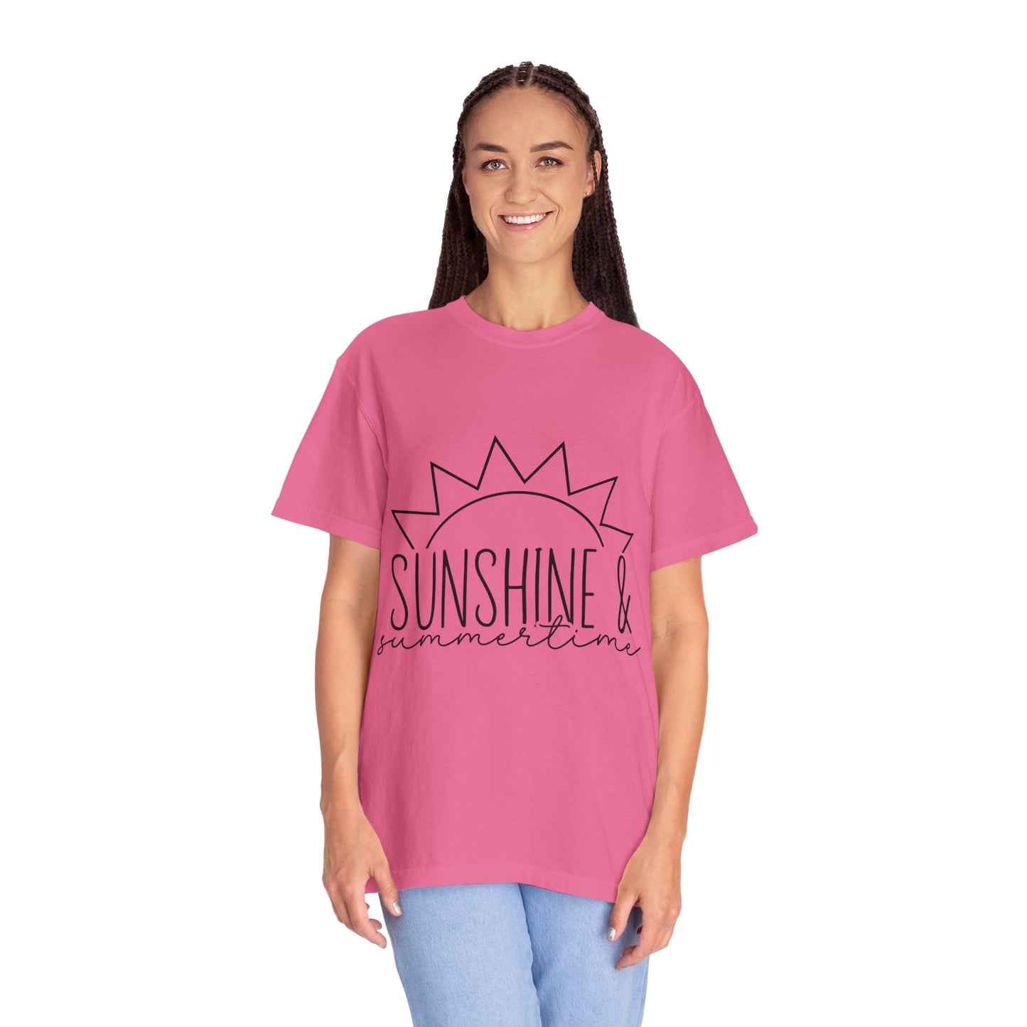 Sunshine & Summertime Unisex Garment-Dyed T-shirt