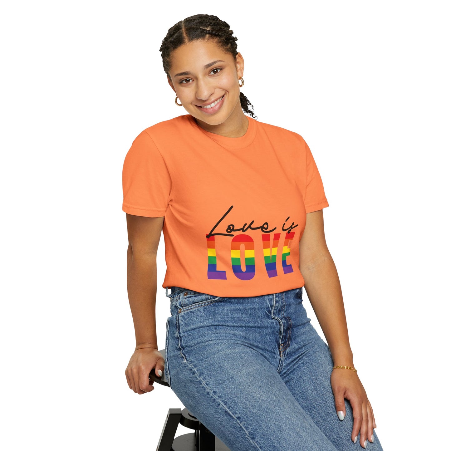 Love is Love, Unisex Garment-Dyed T-shirt