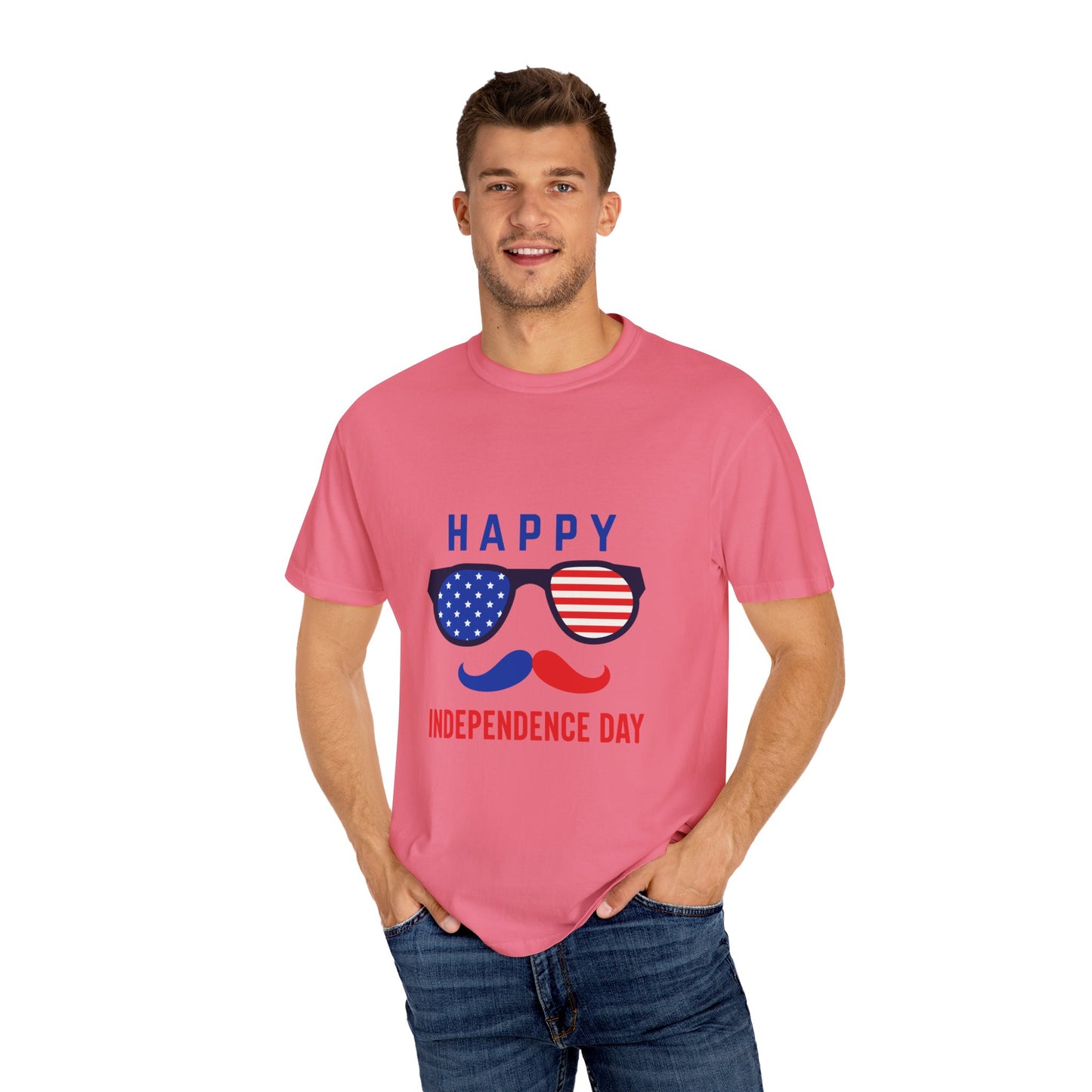 Happy Independence Day  Unisex Garment-Dyed T-shirt