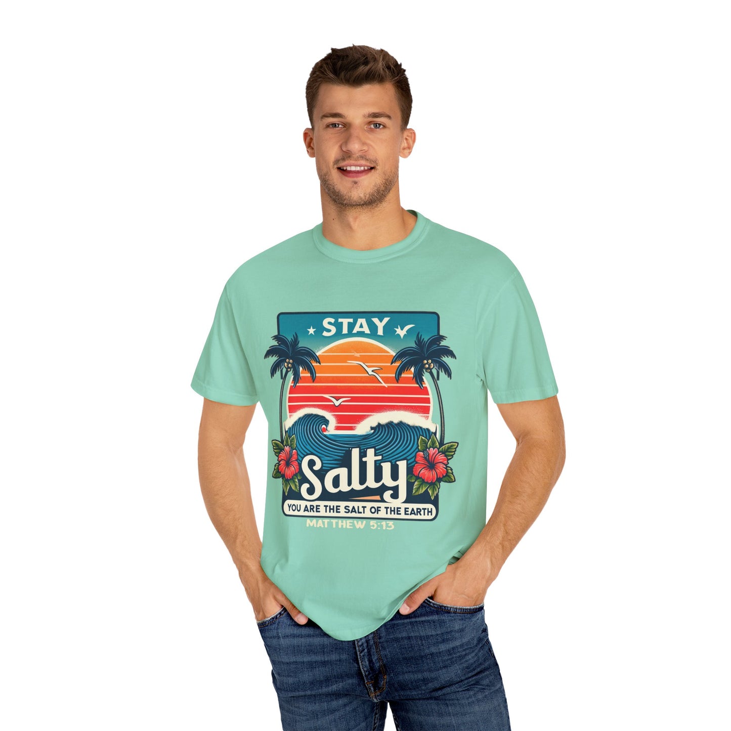 Stay Salty Unisex Garment-Dyed T-shirt