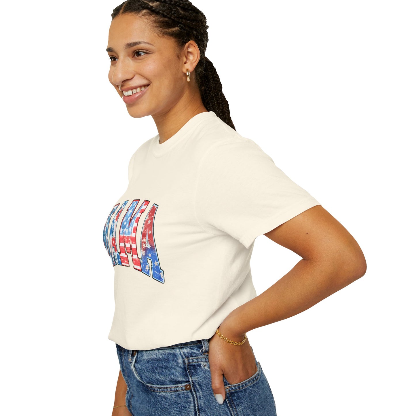 Mama America  Garment-Dyed T-shirt