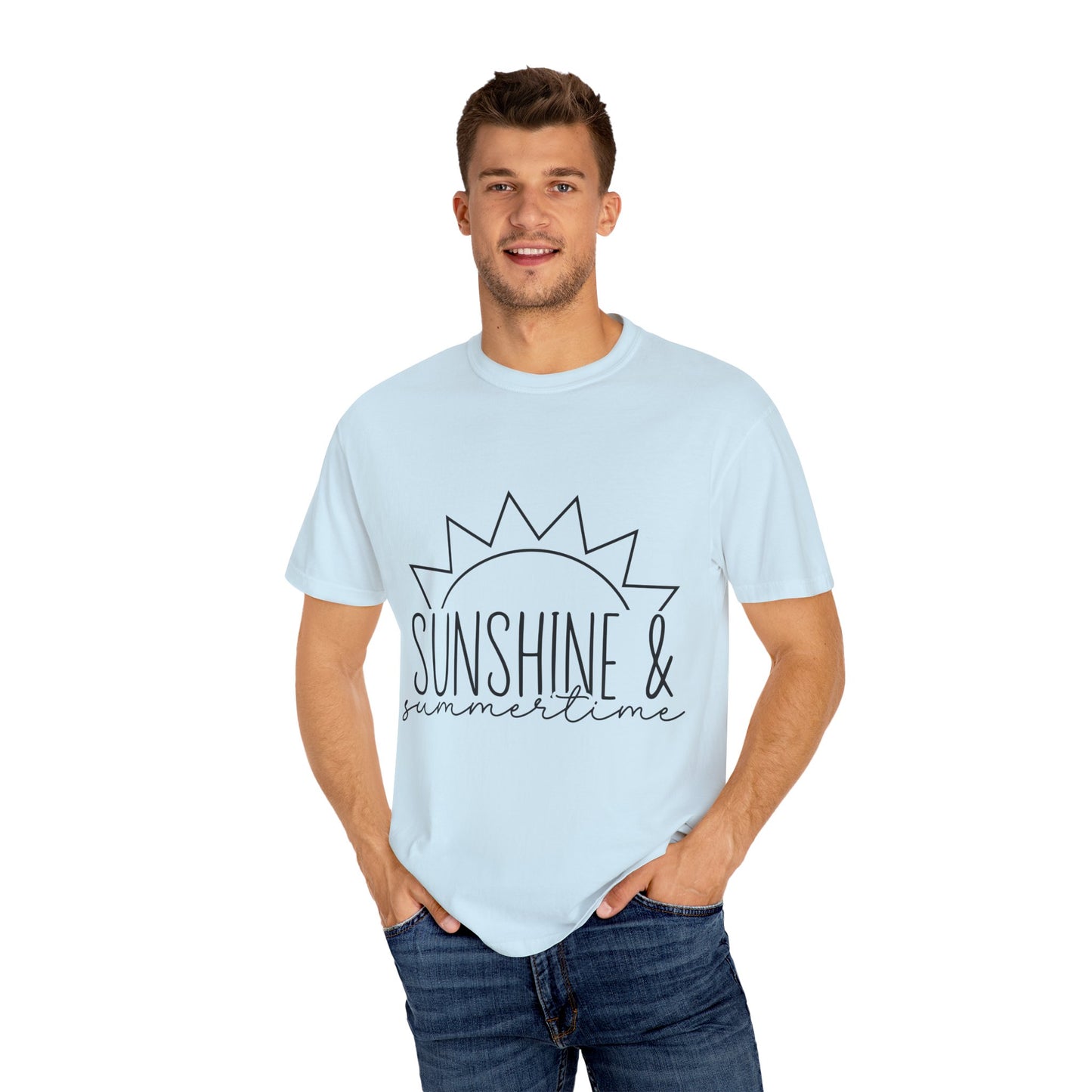 Sunshine & Summertime Unisex Garment-Dyed T-shirt