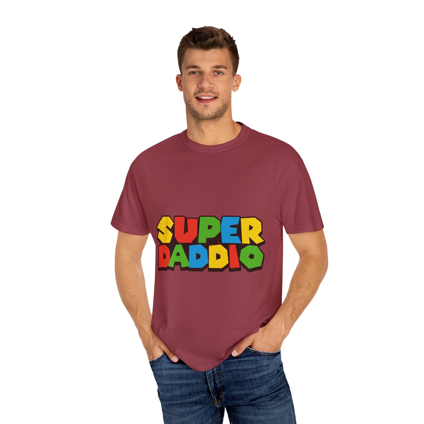 Super Daddio,  Men's Garment-Dyed T-shirt