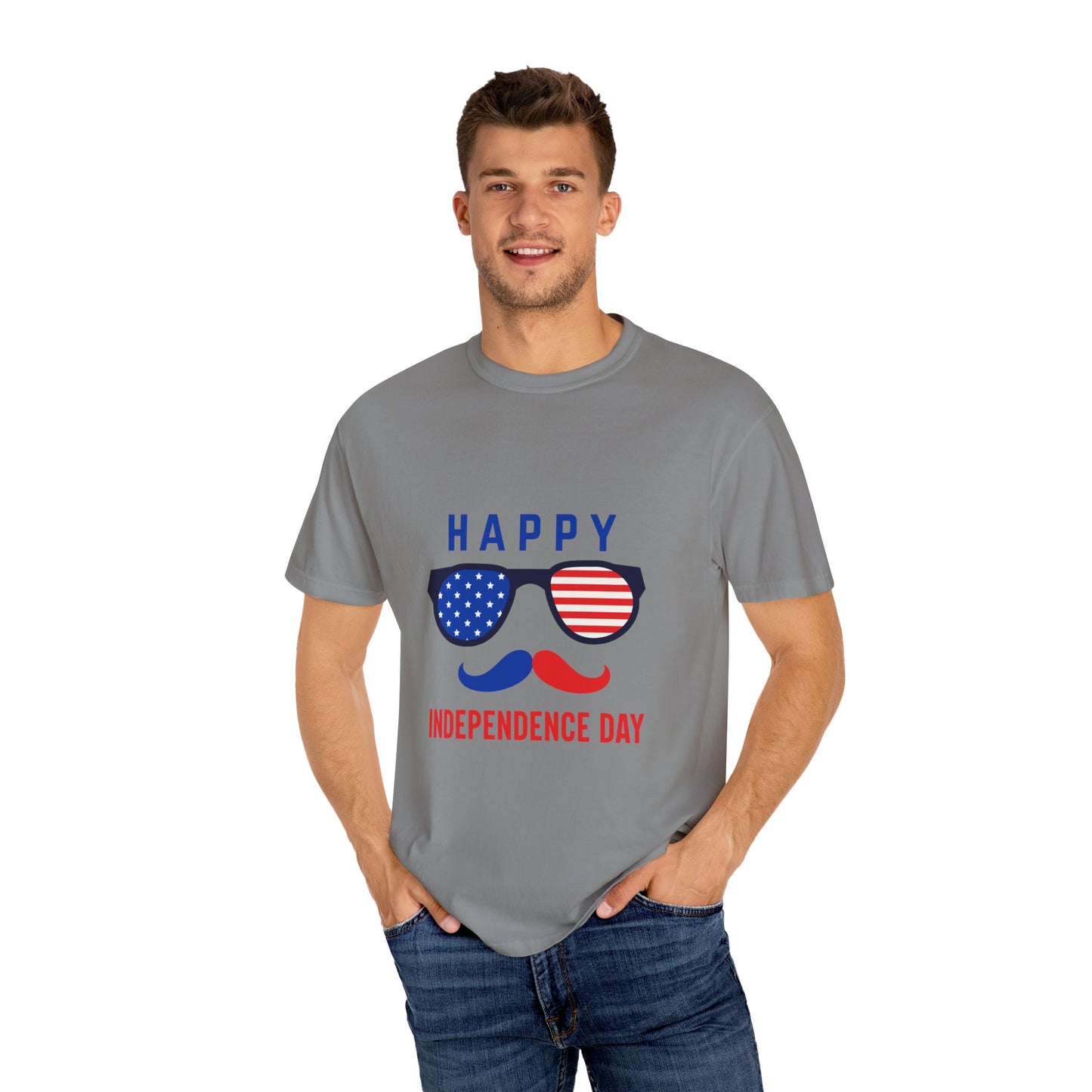 Happy Independence Day  Unisex Garment-Dyed T-shirt