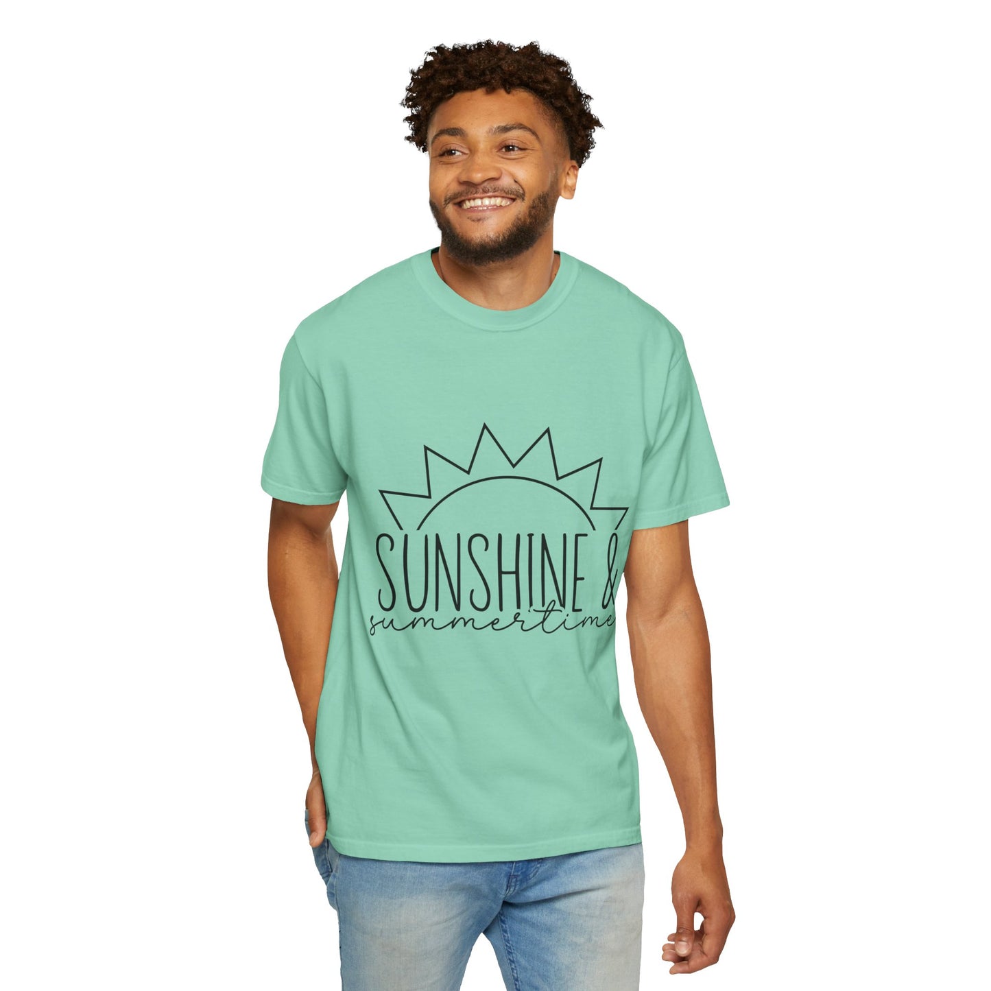 Sunshine & Summertime Unisex Garment-Dyed T-shirt