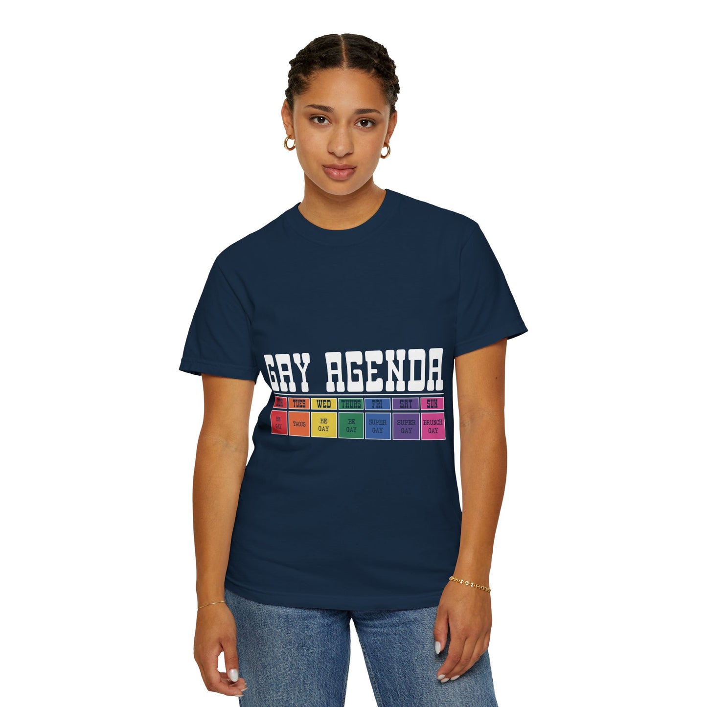 Gay Agenda Unisex Garment-Dyed T-shirt