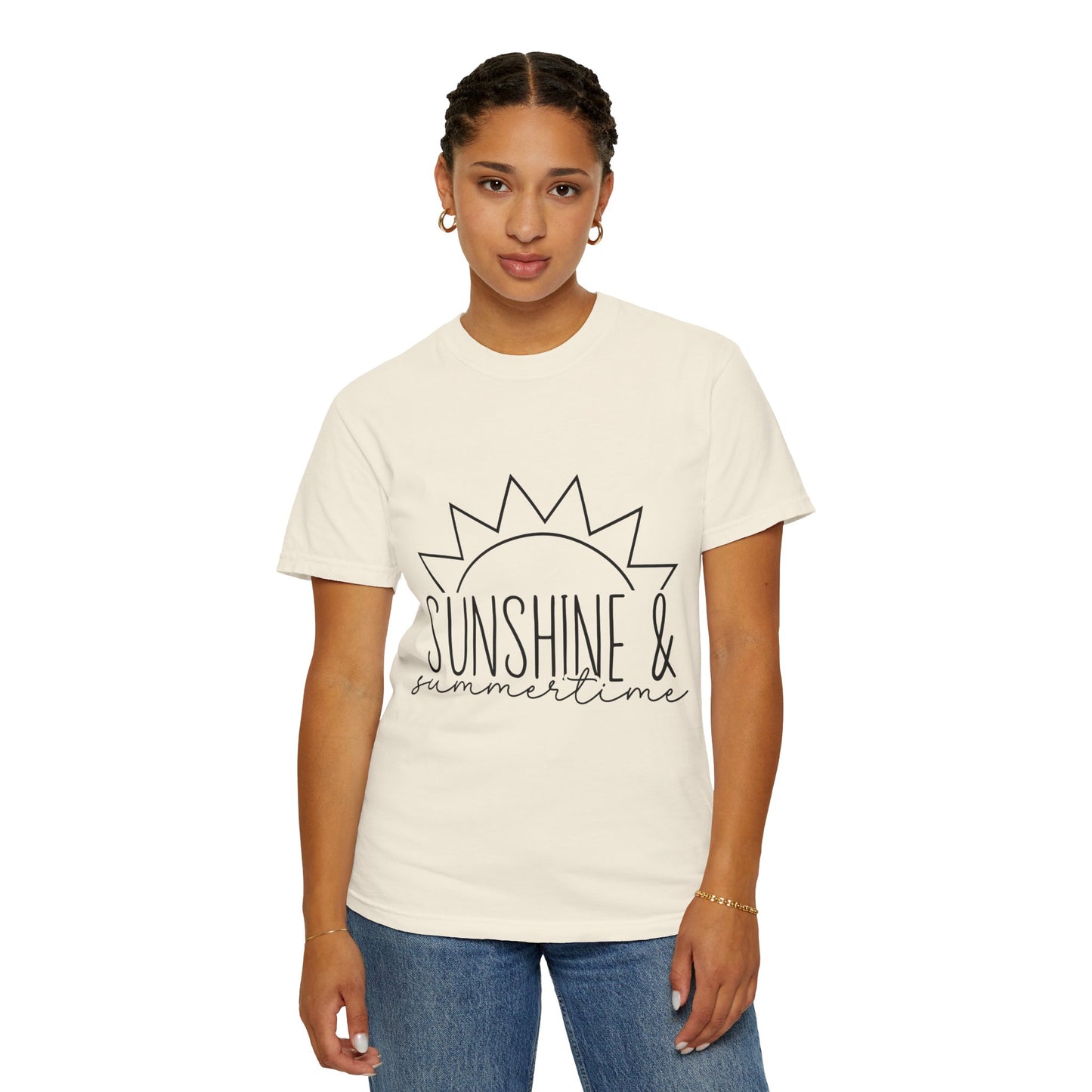 Sunshine & Summertime Unisex Garment-Dyed T-shirt