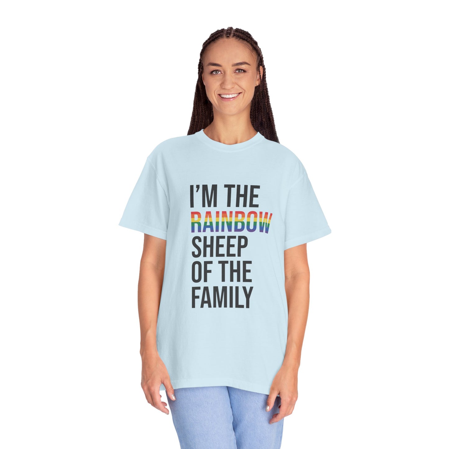 I'm The Rainbow Sheep of The Family Unisex Garment-Dyed T-shirt