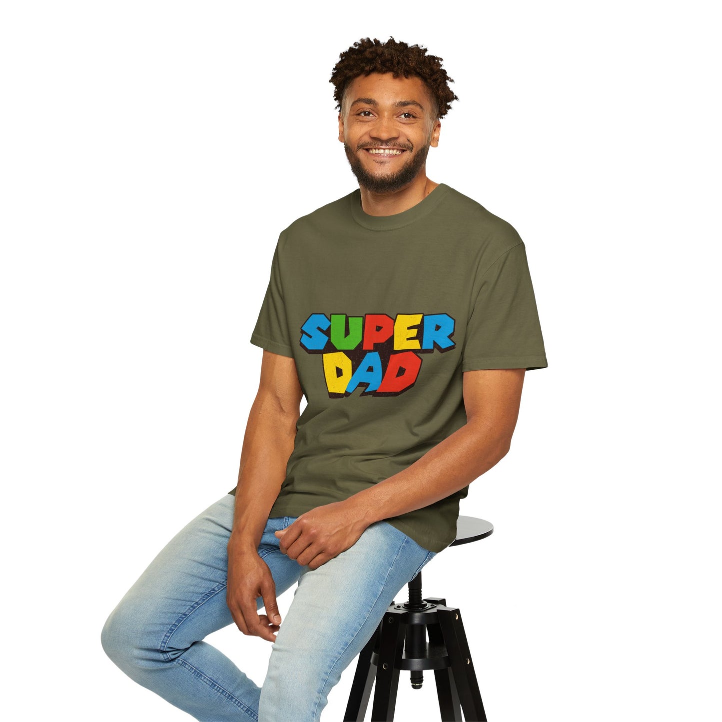 Super Dad Men's Garment-Dyed T-shirt